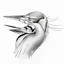 heron tattoo design idea