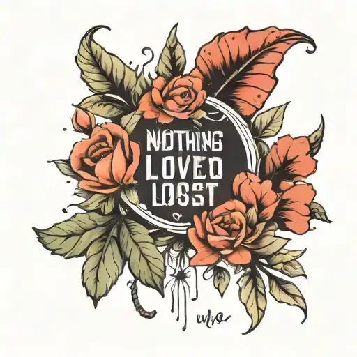 "nothing loved is ever lost" make beautiful minimal tattoo ideas  tattoo design idea