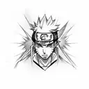 curse mark naruto tattoo design idea