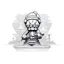 kaws  tattoo design idea