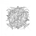 ivy vines and lightning  tattoo design idea