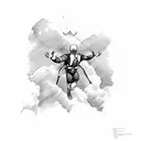 skydiving  tattoo design idea