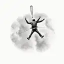 skydiving  tattoo design idea