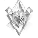 doubke-head eagle from masonic scottish rite, masonic columns boaz and jachin, masonic square and compass tattoo design idea