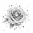 rosas una luna sol  tattoo design idea