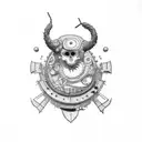 welding brazzelete tattoo design idea