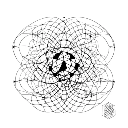 hidrogen atom tattoo design idea