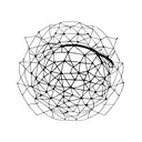  sphere hidrogen atom tattoo design idea
