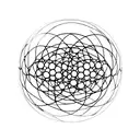  sphere hidrogen atom tattoo design idea