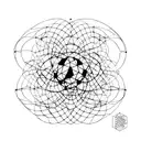 hidrogen atom tattoo design idea