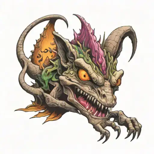 chupacabra tattoo design idea