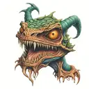 chupacabra tattoo design idea