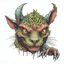 chupacabra tattoo design idea