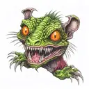 chupacabra tattoo design idea