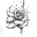 one rose one daffodil one lilly one daisy on forearm tattoo design idea