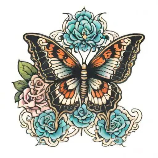 Esaul Guerrero Maria Gonzalez butterfly tattoo design idea