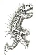 Spinosaurus Skeleton tattoo design idea