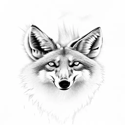 maned wolf tattoo design idea