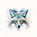 maned wolf tattoo design idea