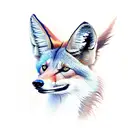 maned wolf tattoo design idea