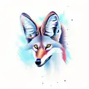 maned wolf tattoo design idea