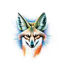 maned wolf tattoo design idea