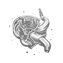 turbo engine tattoo design idea