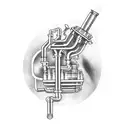 turbo engine tattoo design idea