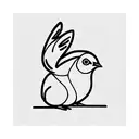 baby chicken and baby bunny tattoo design idea