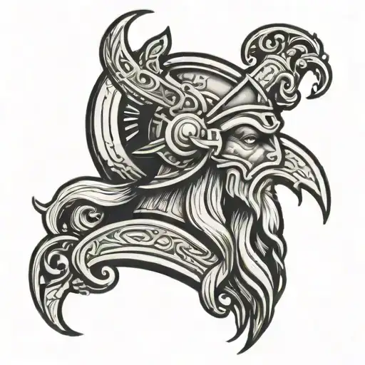 odin good tattoo design idea