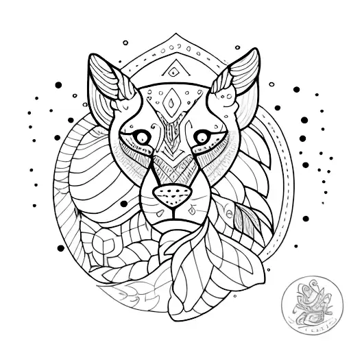 Color palette and dark chocolate tattoo design idea