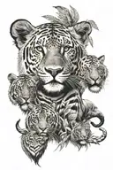 safari tattoo design idea
