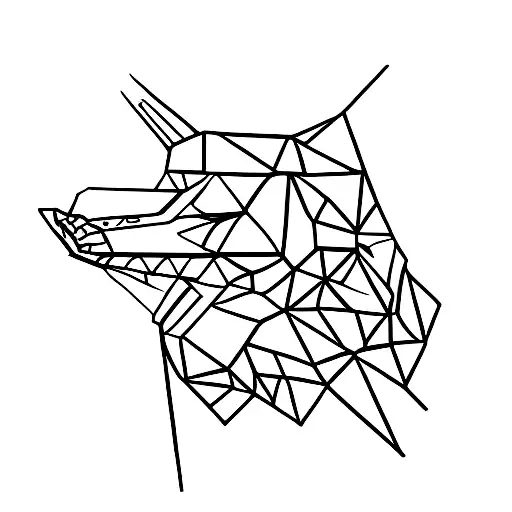 dinosaur of origami tattoo design idea