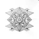 metatron cube tattoo design idea