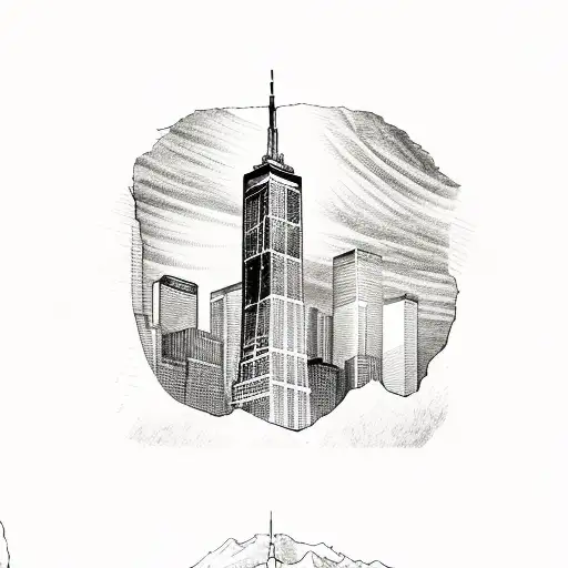 the willis tower in Chicago  tattoo design idea