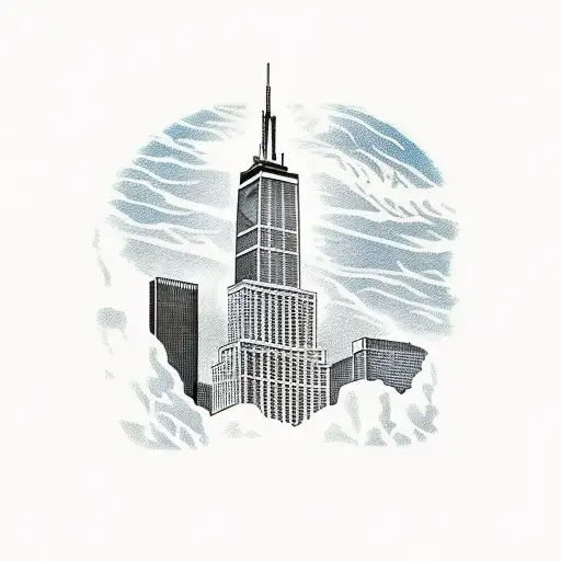 the willis tower in Chicago  tattoo design idea