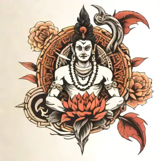 Mahadev tattoo design idea