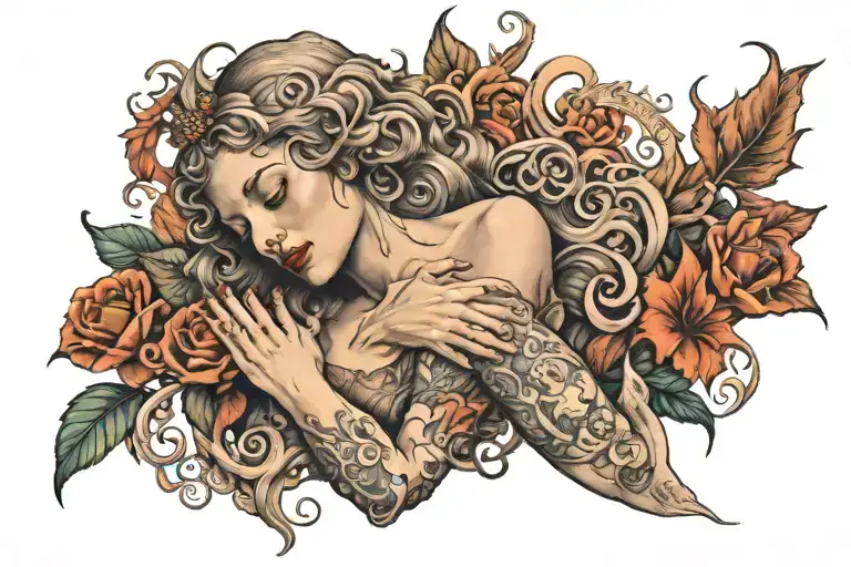 Lyrics "I know that God exists I held her in my arms" tattoo design idea