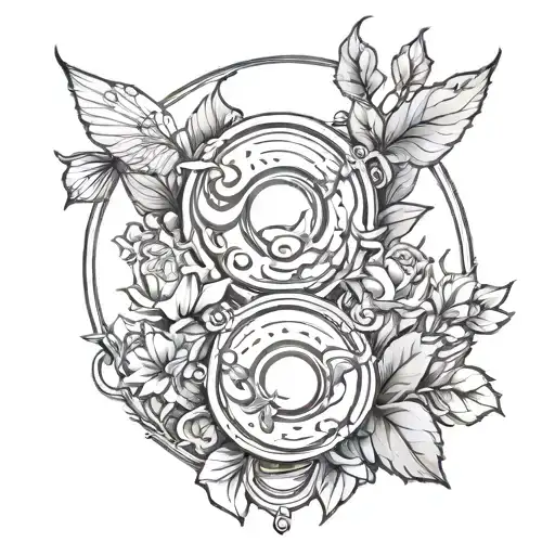 Ivy and Eris Planet tattoo design idea