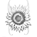 Sunflower tattoo design idea
