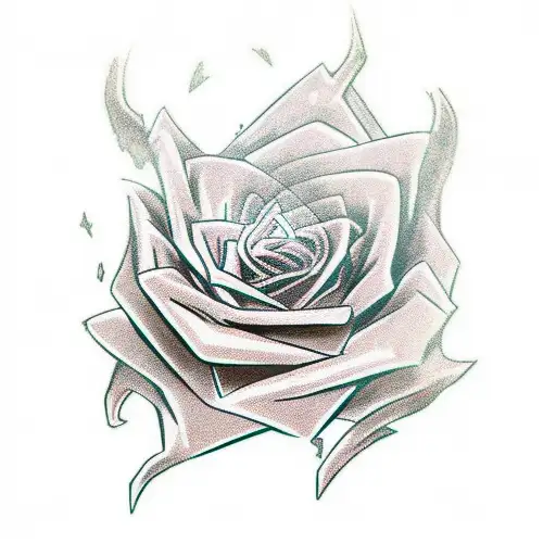 Goku roses power tattoo design idea