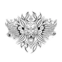 simple tattoo written BAD BET  tattoo design idea