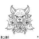 simple tattoo written BAD BET  tattoo design idea