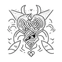 simple tattoo written BAD BET  tattoo design idea