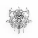 simple tattoo written BAD BET  tattoo design idea