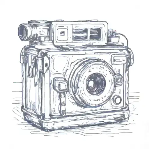 Polaroid tattoo design idea