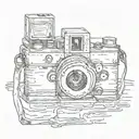 Polaroid tattoo design idea