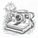 Polaroid tattoo design idea