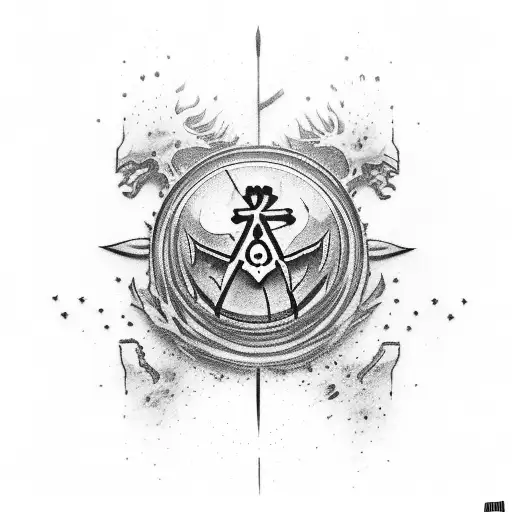 kaneki ken with guts sacrifice symbol tattoo design idea