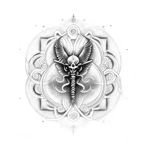 caduceus tattoo design idea